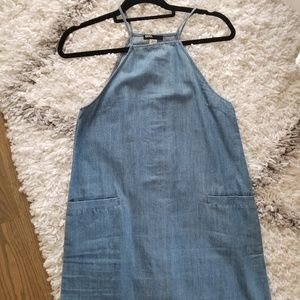 BDG Demin tank dress with pockets
